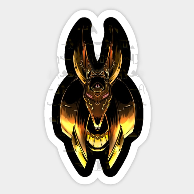 Mecha Anubis Sticker by Robarts